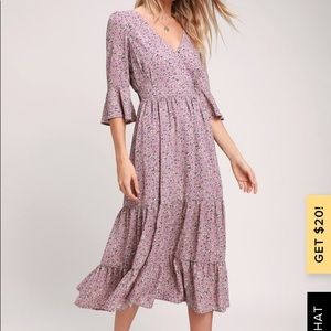Where the Wind Blows Floral Print Dress